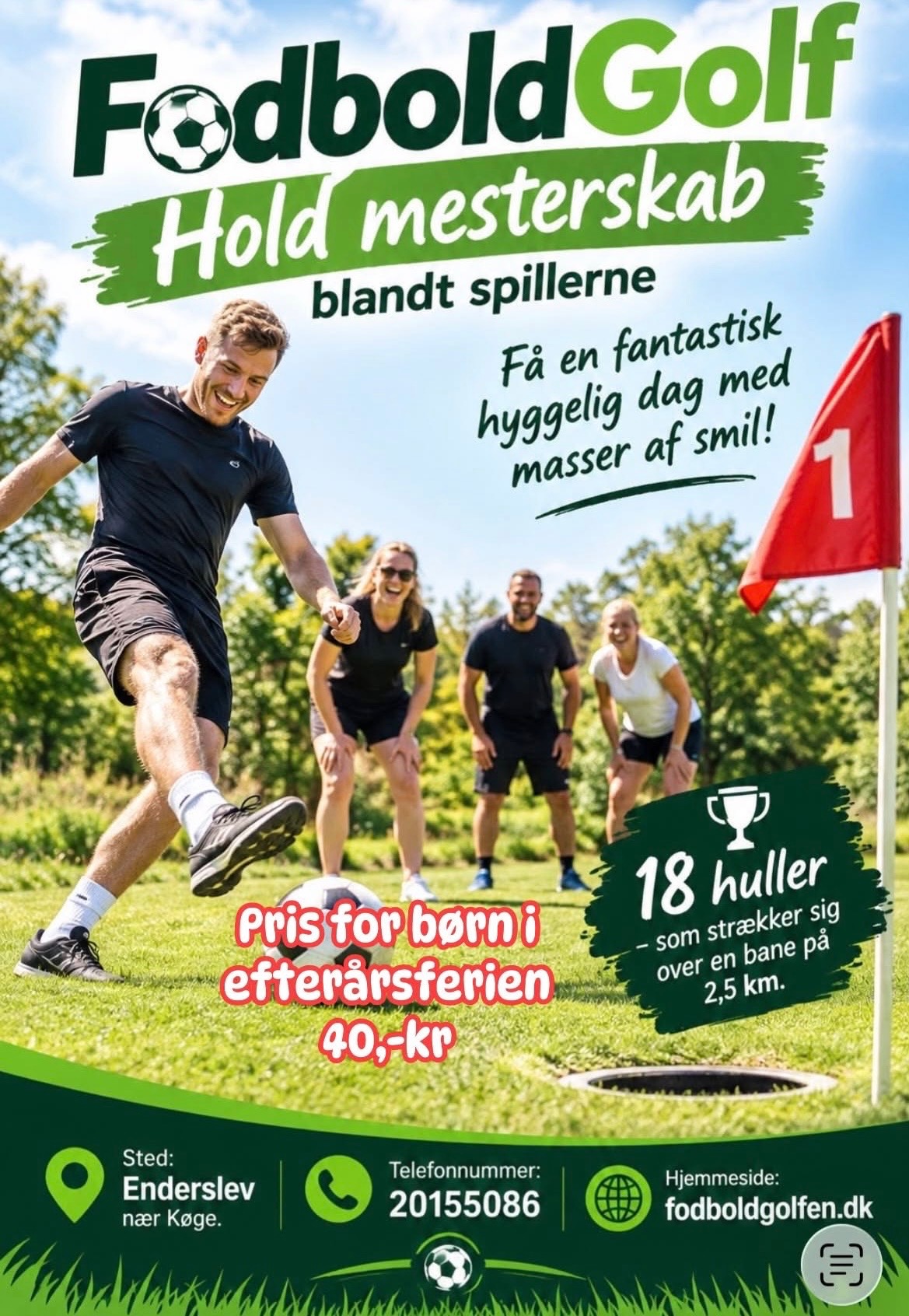 Screenshot Efterårsferie hos Fodboldgolfen